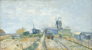 Montmartre, windmills and vegetable gardens by Vincent van Gogh
